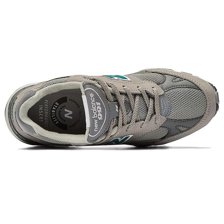 New Balance 991 Made In England 20th Anniversary Women Sneakers Grey Enamel-Blue W991ANI