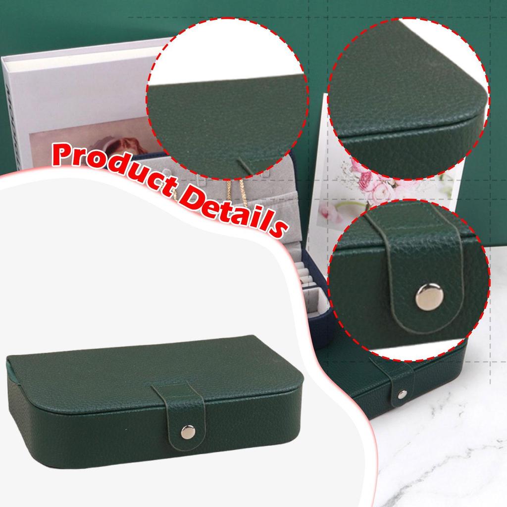 Jewelry rage Case Organizer Durability, Gift Accessory, Compact Travel Box PU Leather for