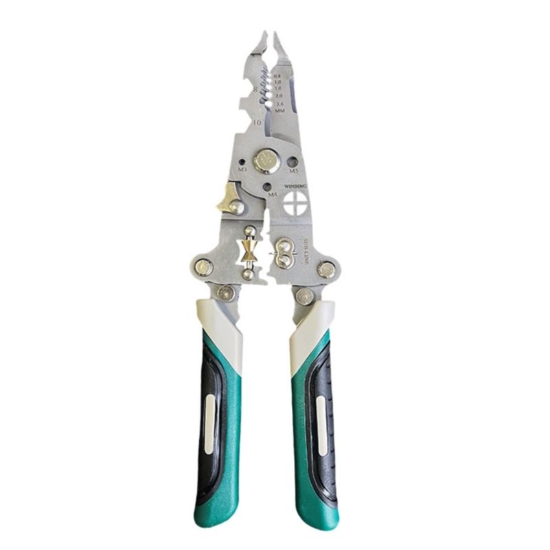 

Multi Function Steel Wire Stripper Tool Foldable Cable Cutter and Crimper Lightweight Electrician Kit for Electrical Work 1