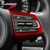 Real Hard Carbon Fiber Cover For Kia Stinger 2018 2019 2020 2025 2025 2025 Car Steering Wheel Panel Interior Trim Accessories