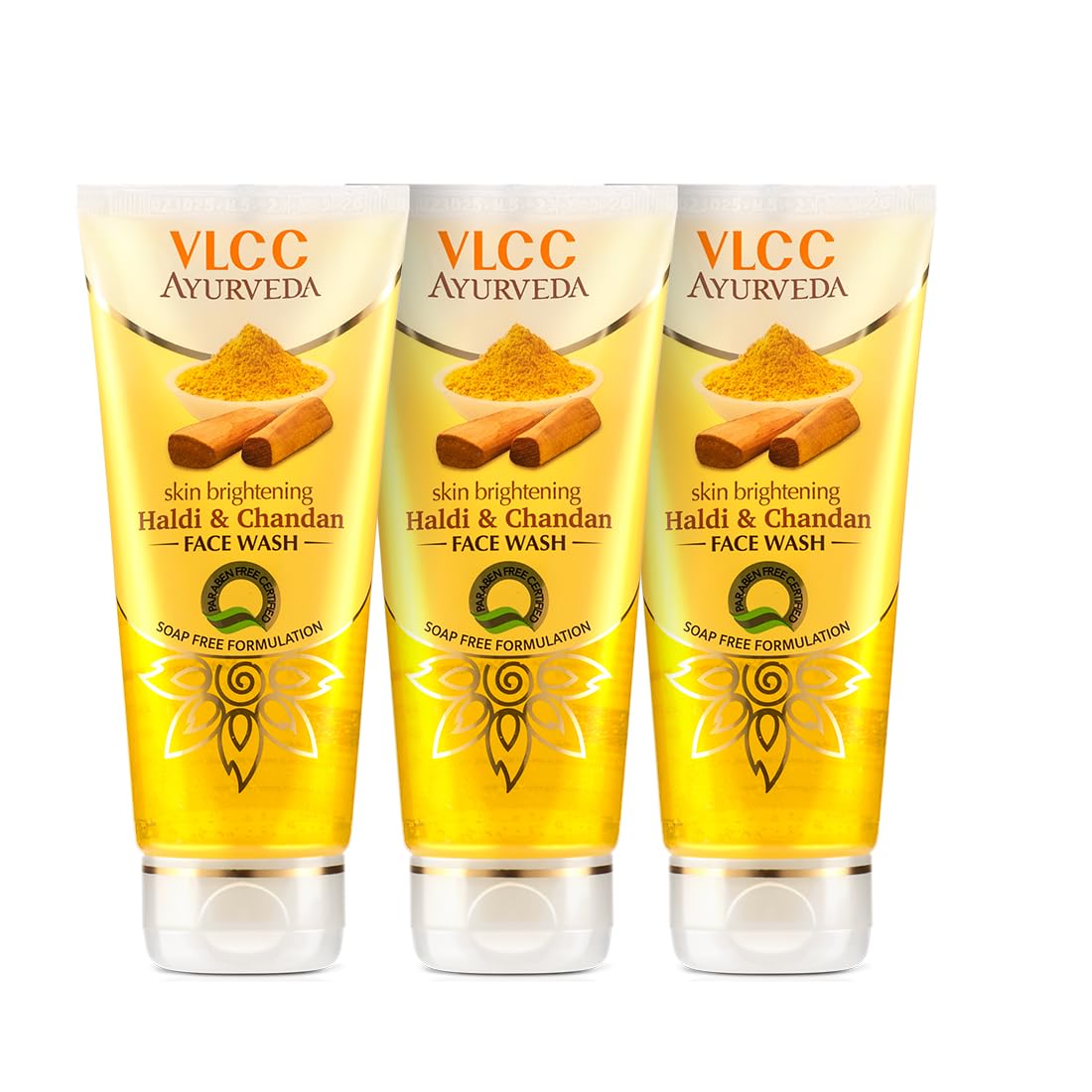 

VLCC Ayurveda Skin Brightening Haldi & Chandan Face Wash 100ml Pack of 3 For Radiant Skin