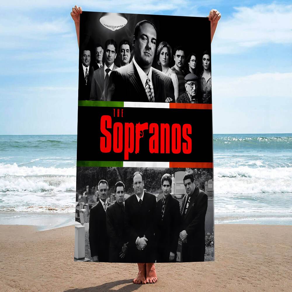 The Sopranos Family Movie Microfiber Blanket Quick Drying Beach Towels Oversized Printing Super Absorbent Pool Towel Blanket