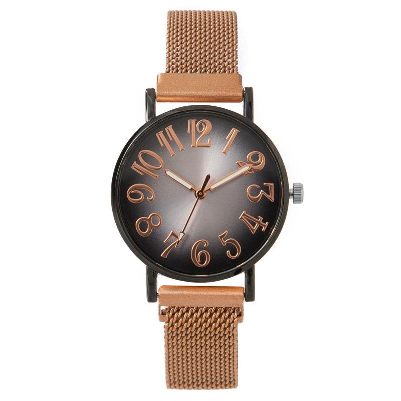 Digital Fashion Student Ladies Watch Women's Watch Magnet Strap Quartz Watch