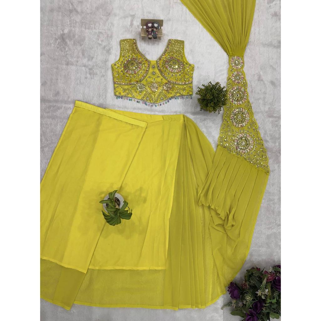 New Superhit Launch – Trending Drape Ready To Wear Saree with Stylish Embroidered Blouse