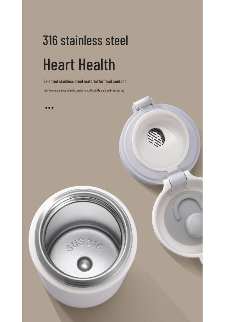 316 Insulated Thermos Cup: Elegant Direct-Drink Coffee & Water Cup, High-End Design, Lightweight, High-Value, Niche Appeal.