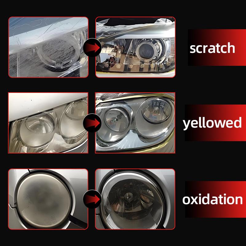Auto Scheinwerfer Restaurierungs Poliersets Professioneller Scheinwerfer Kratzerentferner Oxidationsreparatur Reinigungspaste Scheinwerferpolitur