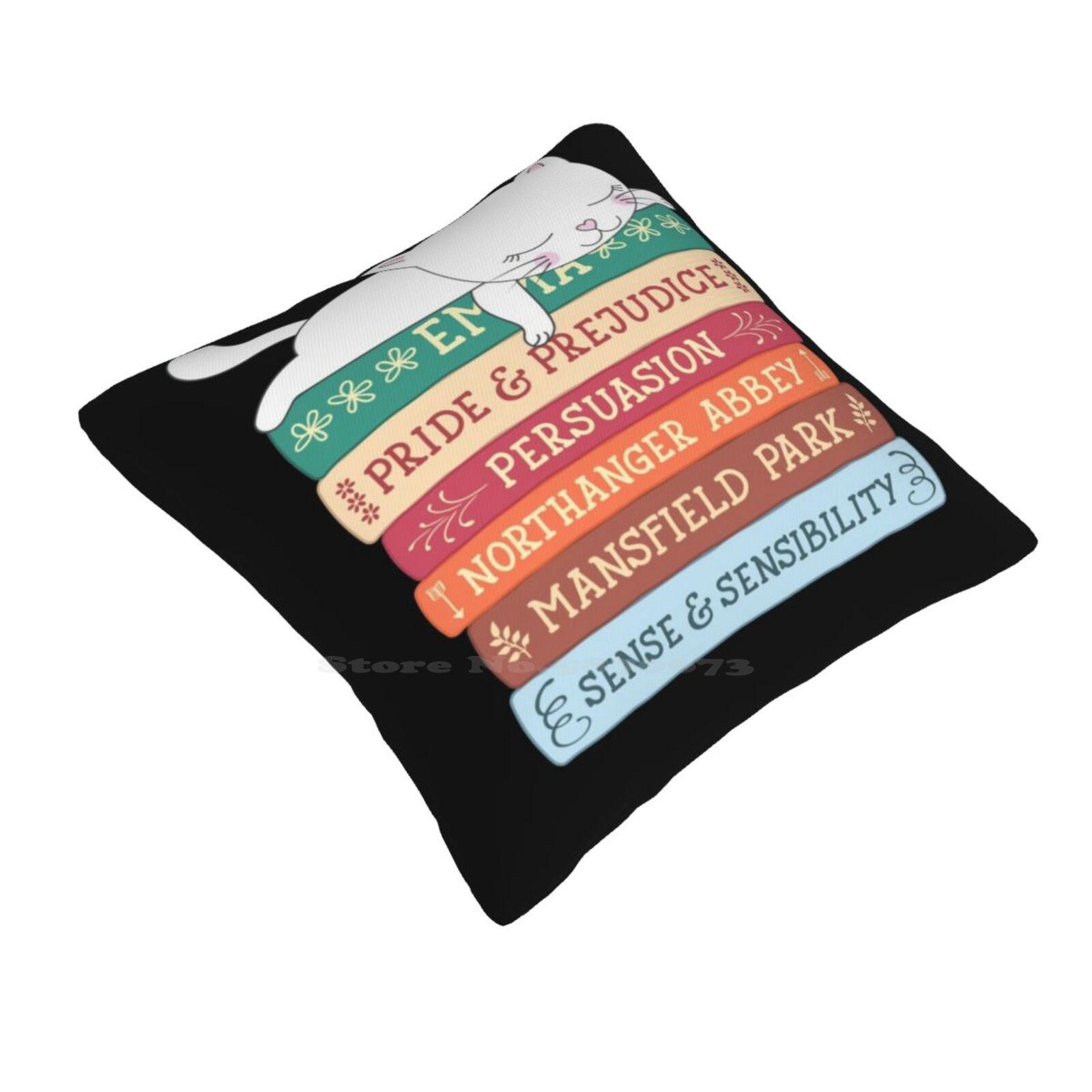 Книги Джейн Остин Модный Диванный Плед Наволочка Наволочка Джейн Остин Гордость и Предубеждение Чувство и Чувствительность Мистер Дарси 30cmx30cm