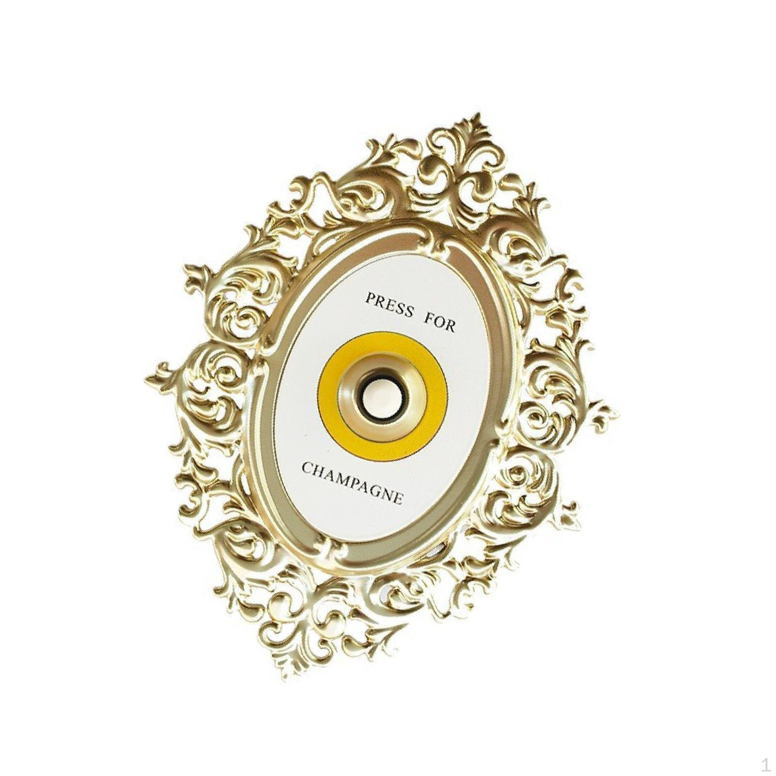

Creative Bell Ornament Decorative Door Chime Wall Decor Artwork Retro Desktop Decoration Champagne