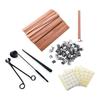 M-Modern-100 Peças 5,1 X 0,5 Polegadas Ferramentas para Fazer Velas Com Suporte de Ferro Para Fazer Velas DIY
