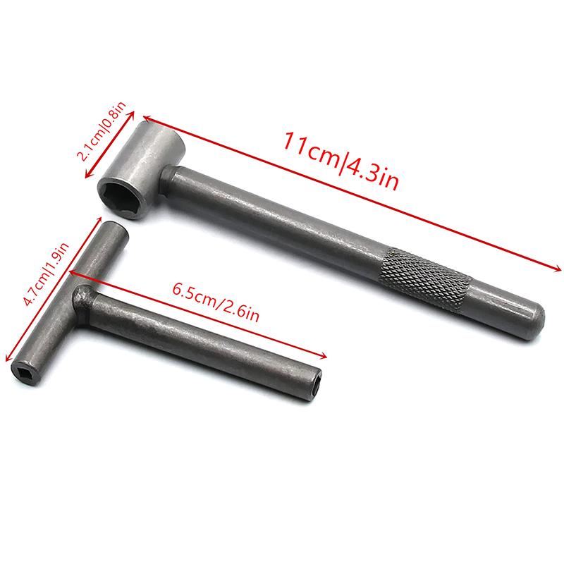 Valve Tappet Adjustment Tool Steel For Gy6 50 150cc Motorcycle Adjusting Spanner Square Hexagon Wrench Tool Removal Silver