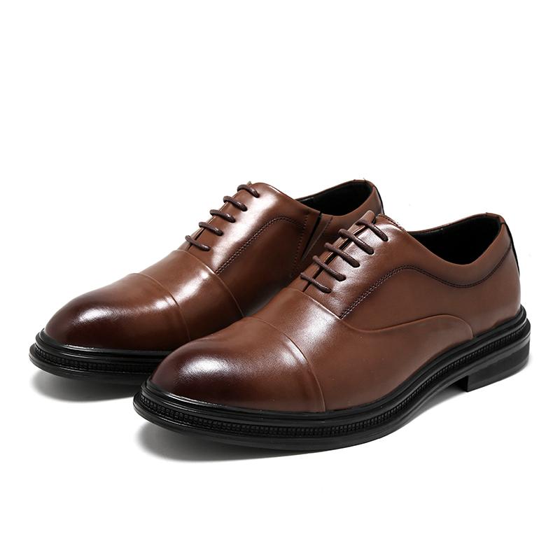 Fashion Classic men's leather shoes Elegant gentleman luxury style design Party dress daily work High quality casual business shoes