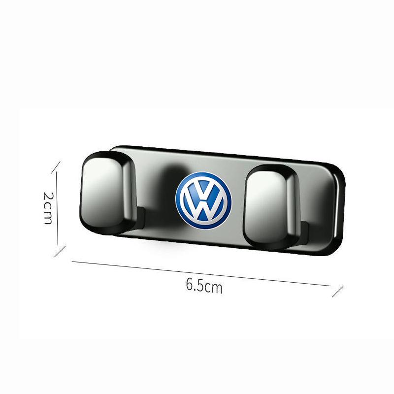 New 2026 Volkswagen Car Mini Storage Hook Metal Adhesive Hooks Storage Rack For VW GTI Polo Golf Passat Tiguan Arteon Jetta T-ROC ID.4 CC