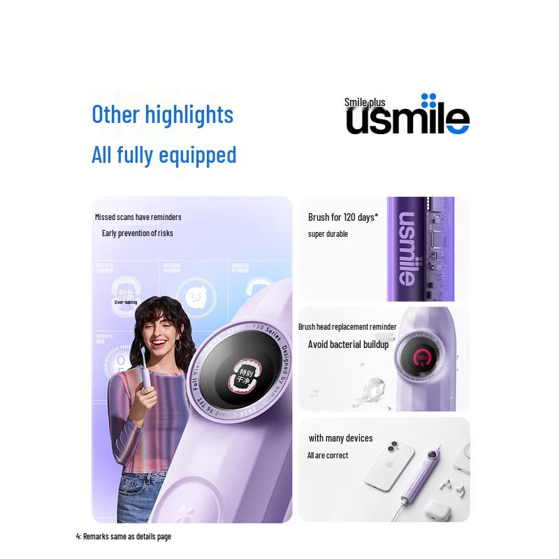 usmile Y30 Sonic Electric Toothbrush CN plug (adapter included)