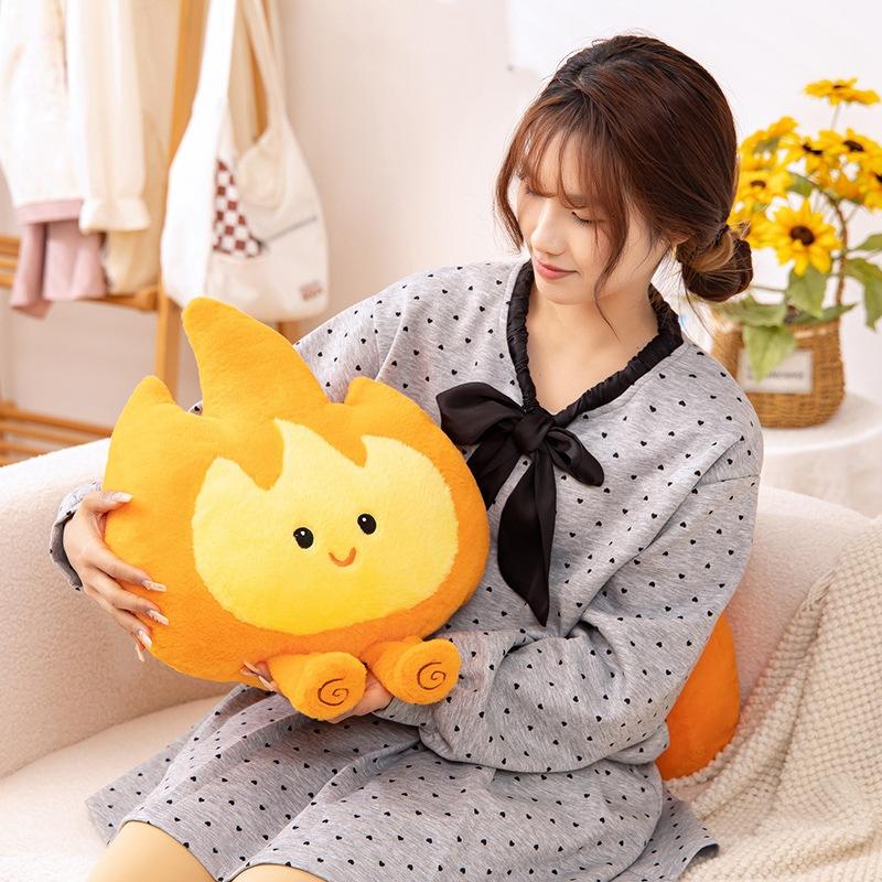 Creative Soft Small Flame Pillow Plush Toy Doll Flame Doll Home Pillow Cushion Children'S Ragdoll
