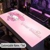 Custom Text Big Mousepad, Extended Desk Pad For Laptop Work GameMy Melody