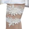 European & American Bridal Chiffon Flower Rhinestone Garter