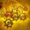 Creative Middle Eastern Star & Moon LED String Lights - Iron Art Festive Décor