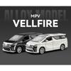 1/32 Toyota Vellfire MPV Alloy Car Model Sound and Light Pull Back Children's Toy Collectibles Birthday Gift