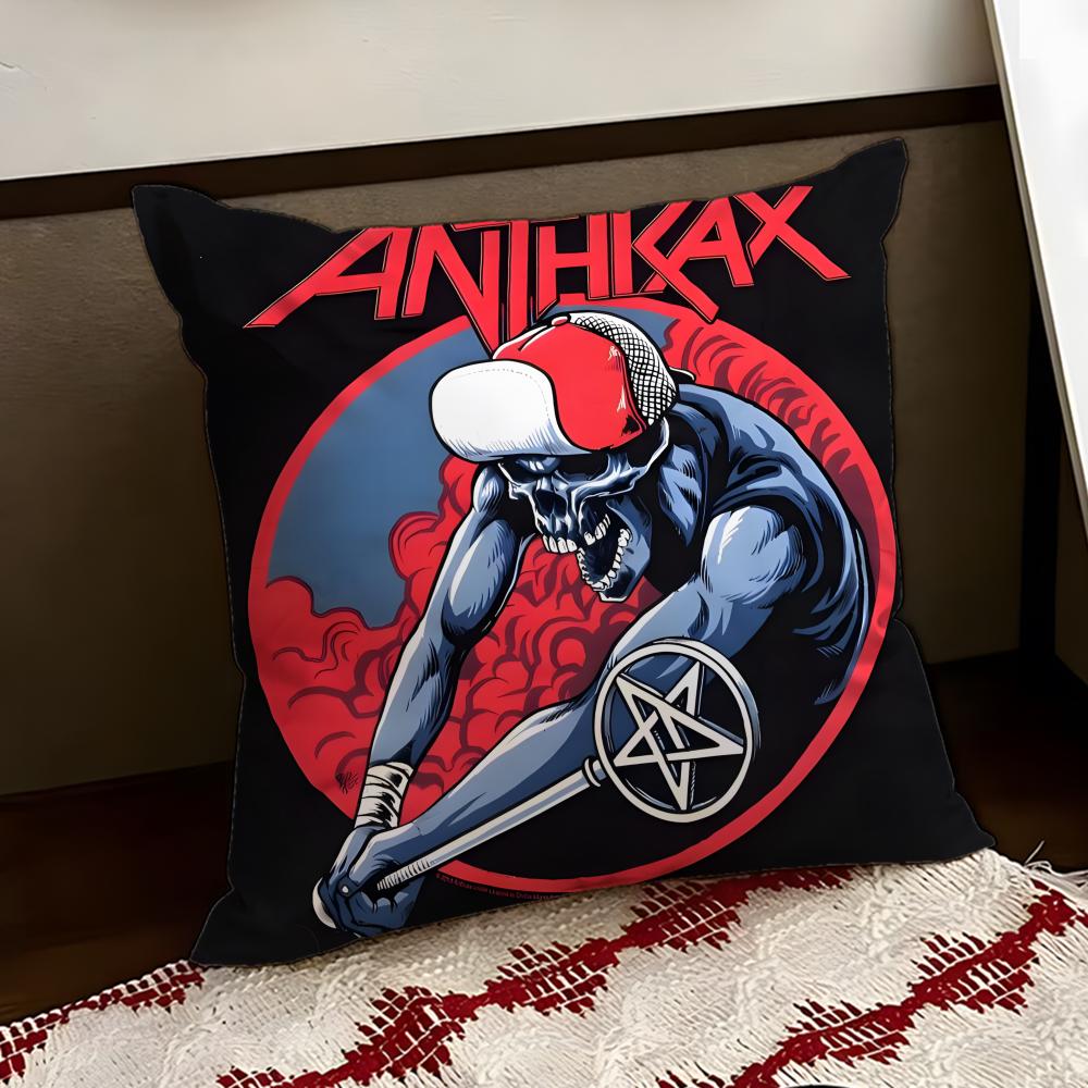 AAnthrax Band Cushion Cover Reversible Soft Durable Pillow Cover Home Car MultiScene Use for Daily Comfort