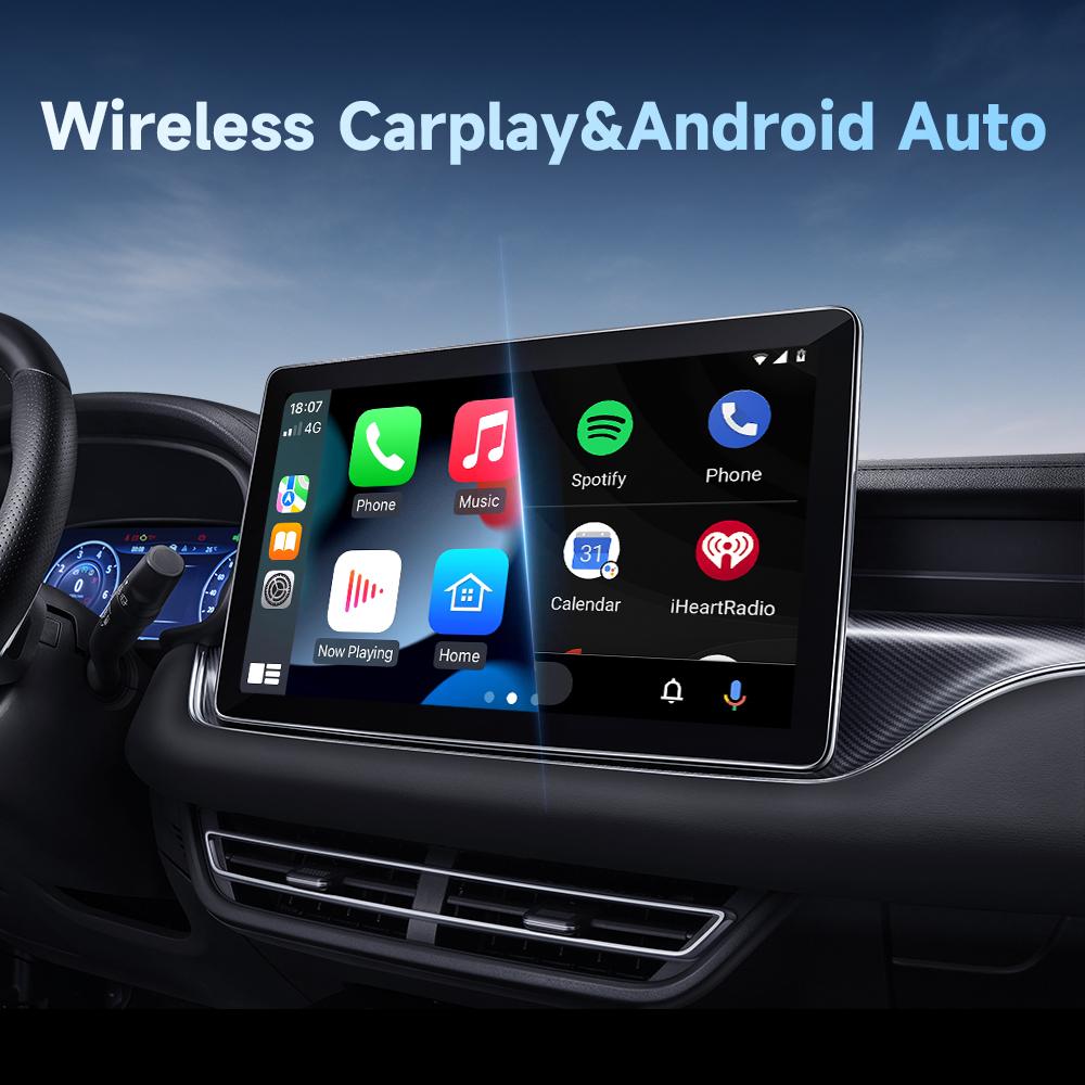 Mini Box Wired to Wireless CarPlay and Android Auto 5GHz WiFi5 Transmission Speed Plug and Play Fashionable and Portable