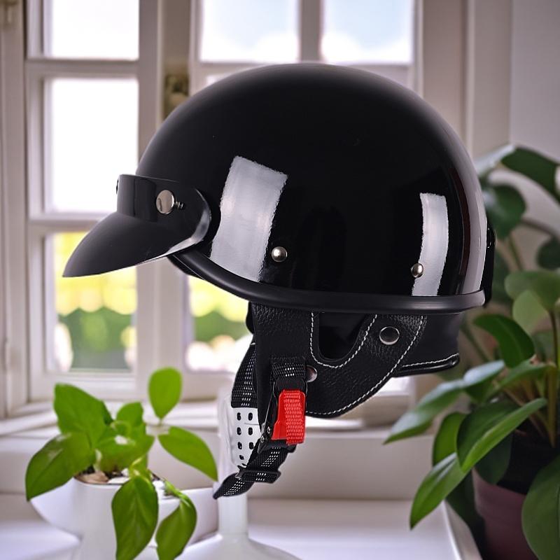 

Ретро мотоциклетный полушлем, шлем-скуп для круизного мотоцикла M