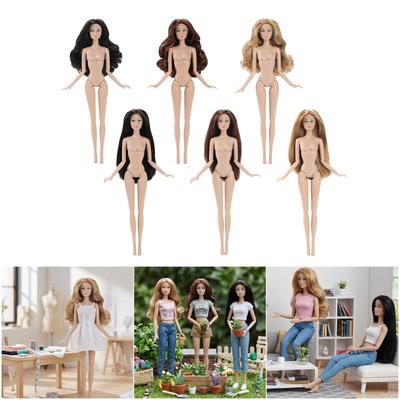 Realistic Humanoid Doll Model Articulated Body and Detailed Face for Photography Display and Art Use