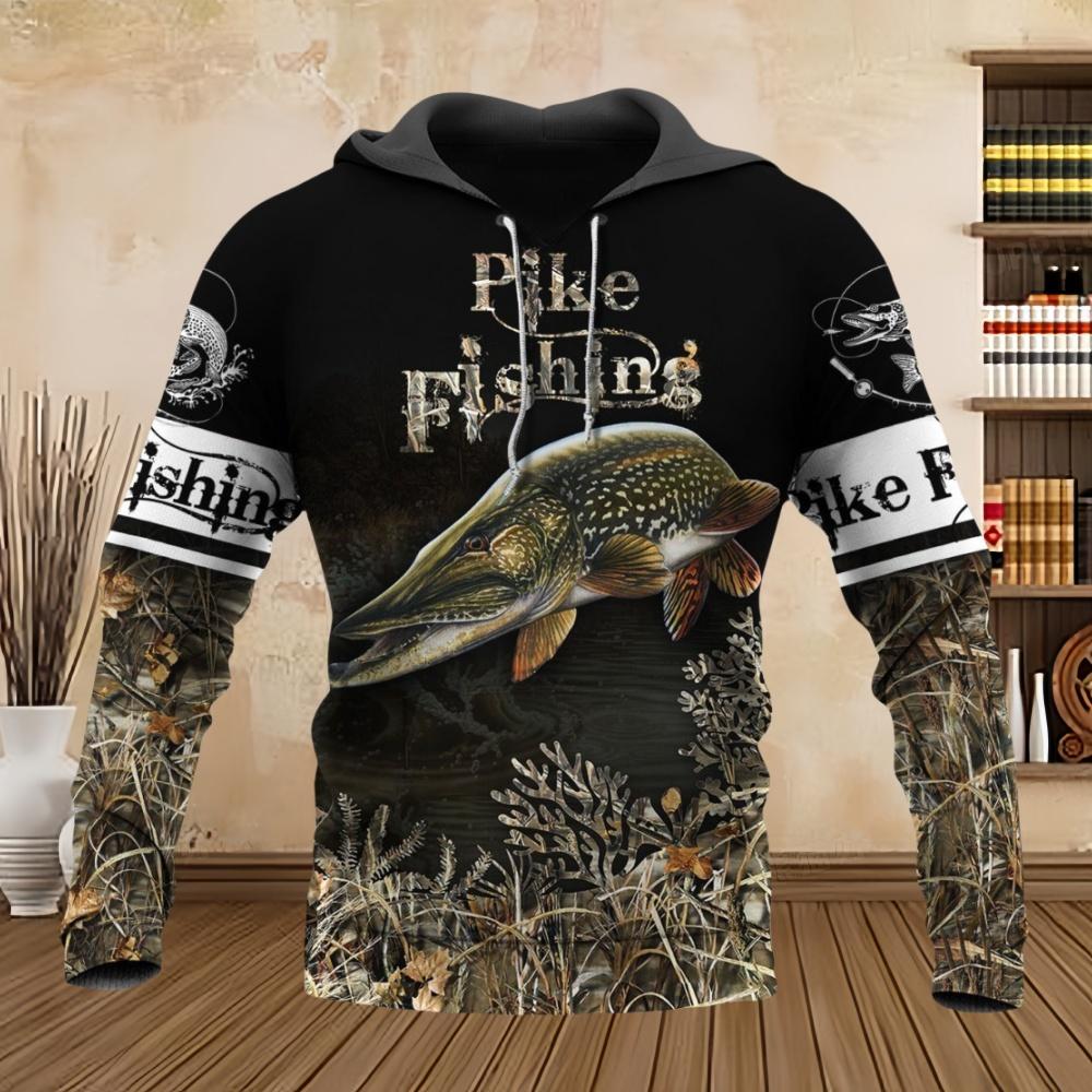 Neu in Sweatshirts Frühling Herbst Ahornblatt Camouflage 3D Druck Pullover Hoodie Outdoor Angeln Camping Jagd Kapuzenkleidung