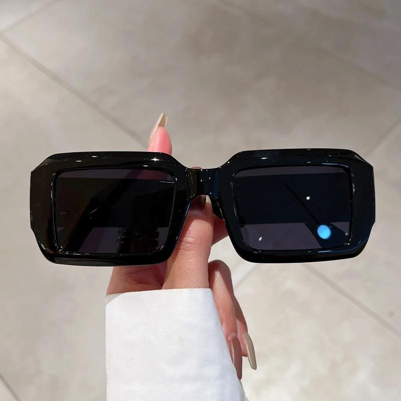Vintage Rectangle Sunglasses Fashion Square Candy Color Shades Eyewear Trendy Retro Women Brand Design Uv400 Sun Glasses