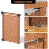 Pivot Hinge, Heavy Duty Hidden Door Hinge for Wood Secret Door, Pivot Door Hardware for Hidden Door Bookcase, 360 Degree Rotation Stainless Steel