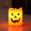2026 Halloween Decoration Spooky Pumpkin Electronic Candle Light Candlestick for Party Room Haunted House Atmosphere Decor Use