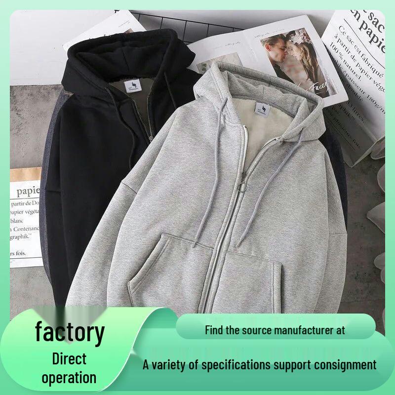2025 Autumn/Winter Unisex Hoodie: Thick, Plush, and Stylish Cross-Border Design