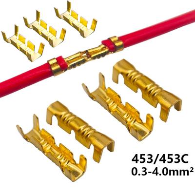 453 /453C U-shaped Terminal Tab Cold Inserts Terminal Wire Connector Terminales Electricos Small Teeth Terminal 0.3-4.0mm²