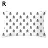 Black White Cushion Cover Home Decor Pillowcase Geometric Pattern