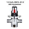 Thermostatic Mixing Valve Brass Adjustable Temperature Control Valve with Filter Net for Home Bathroom Hot Cold Water Systems