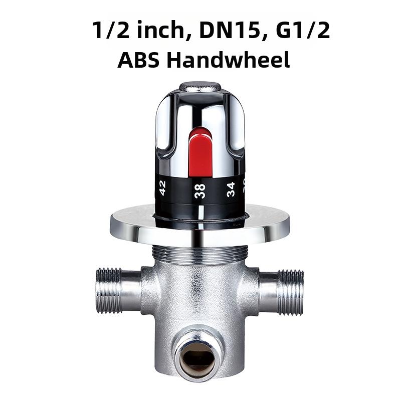Термостатический клапан Латунный термостатический смесительный клапан Клапан регулирования температуры Постоянный клапан для ванны Для дома 1pc