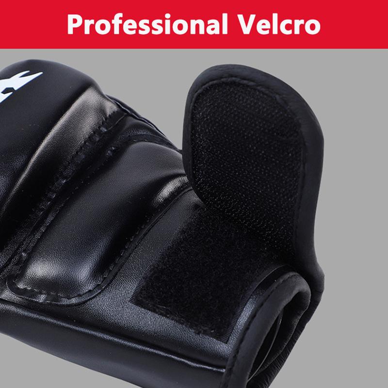 Boxing Gloves Half Finger Gloves Thickened Adult Gloves Punching Sandbag Fighting Fighting Gloves