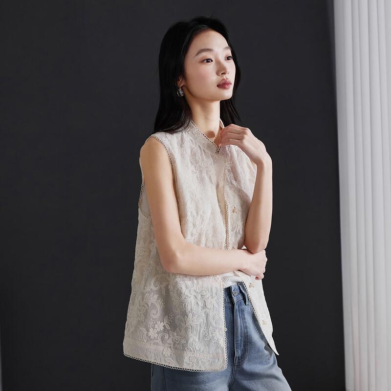 SOFSIL Women s Embroidered Chinese Style Vest M