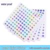 Waterproof Laser-Printed Round Nail Polish Stickers, Consecutive Numbers 1-500