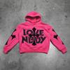 Y2K street hoodie casual sweater letter print jacket trendy guard top