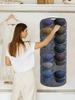 Hat Storage Baseball Hat Rack,7/21 Pocket Over The Door Organizer Cap Hat Holder Hanger For Closet With Large Pockets