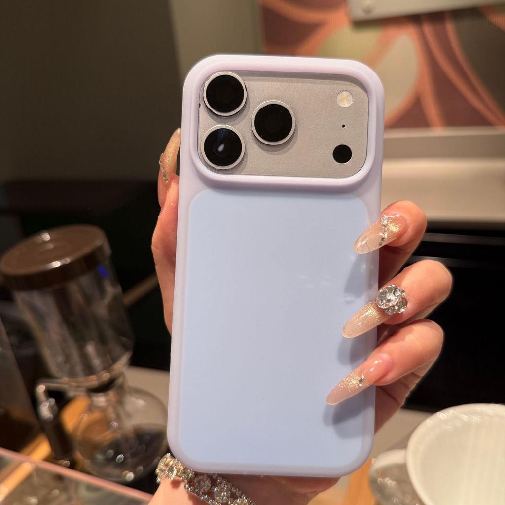 Apple 17 Pro Max Silicone Case: Large Hole, Matte AI Buttons, Fits iPhone 16