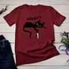 Black Cat with Knife Killer Funny Unisex T-shirt Creative Pattern Print Design T Shirt Men Women Casual Summer Short Sleeve