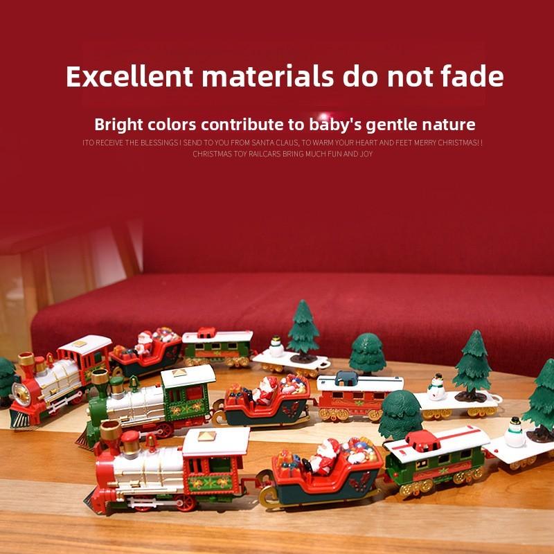 Led Gift Christmas Musical Electric Traintrack Set Kids Toys Home Party Decor