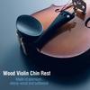 Violin Chin Rest, Ebony Wood with Cork, Ergonomic, No Sharp Edges, for 4/4 Violins, Violin Parts and Accessories
