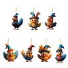 Adorable Cartoon Turkey Acrylic Car Ornament For Joyful Holiday Decor Tree