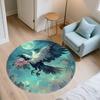 Moonlight Animals  Round Area Rug,Carpet Rug for Living Room Bedroom Sofa Playroom Decor,Non-slip Floor Mat