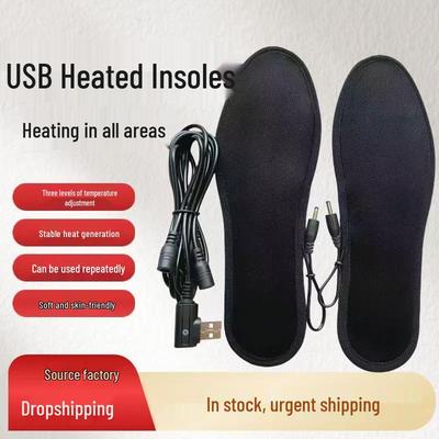 Palmilhas Aquecidas Recarregáveis por USB - Aquecedores Elétricos para Pés para Uso ao Ar Livre