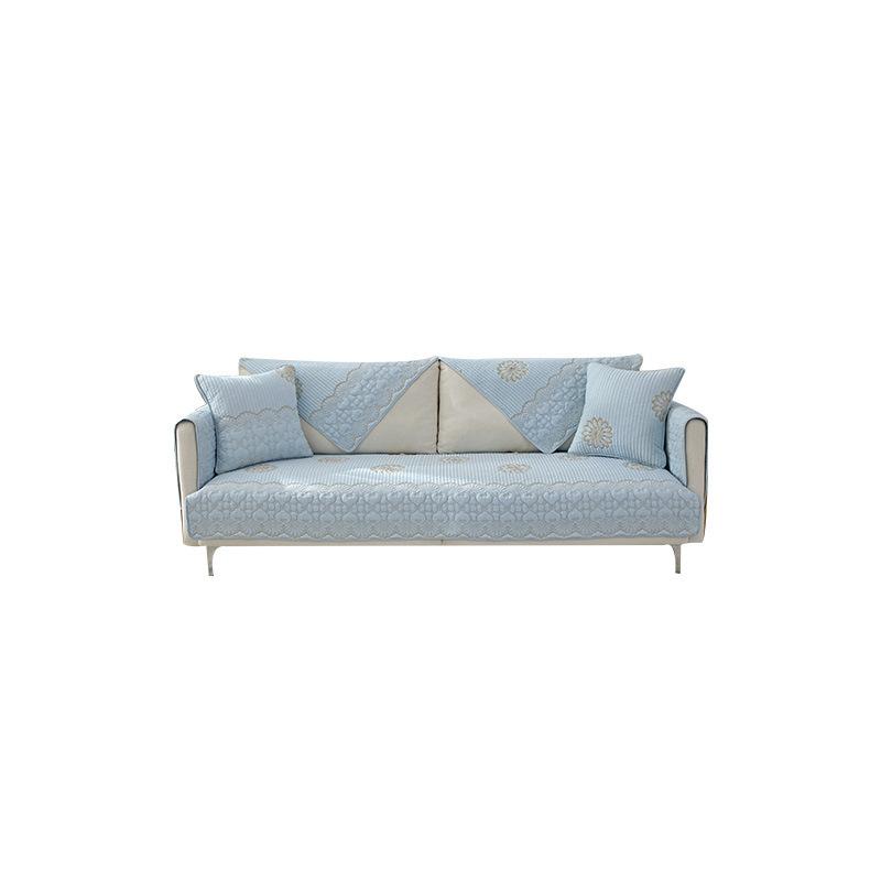 Pure Cotton Sofa Cushion for All Seasons, Cotton Fabric Non-slip Cushion Cover, Simple Modern Set Cover, Seat Cushion All-inclusive