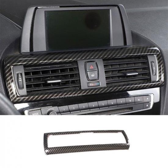 For BMW F20 F21 F22 F23 Carbon Fiber Style Middle Console Air Outlet Vent Trim
