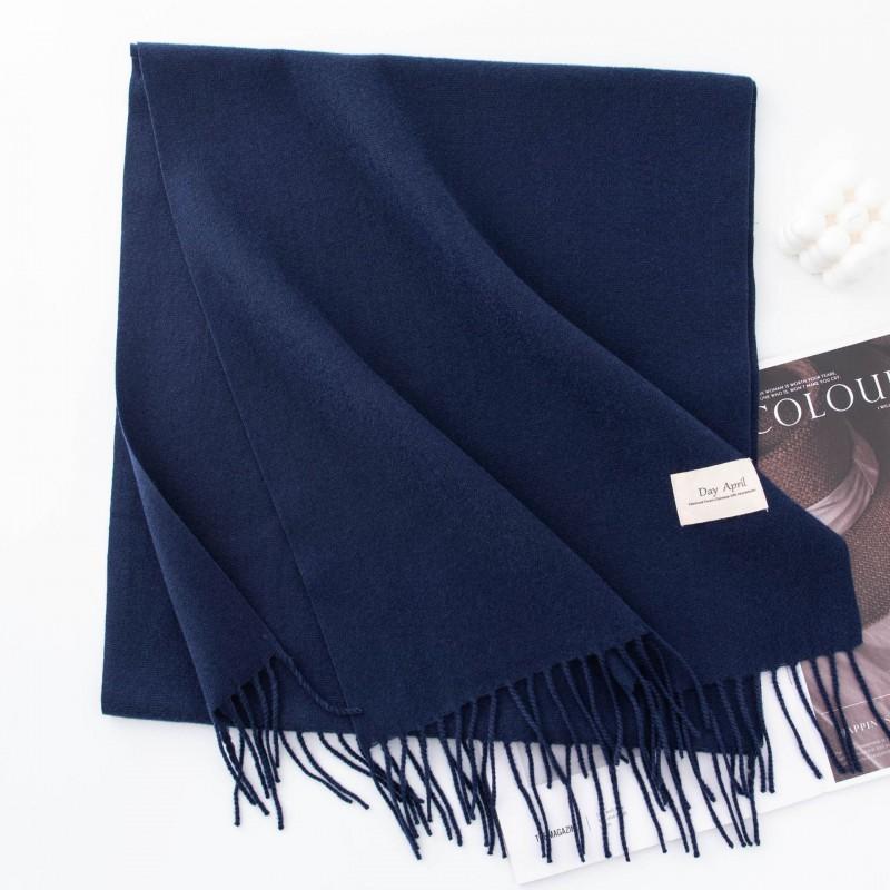 Winter Cashmere Scarf Shawl 2in1 Men Women Solid Color Warm Fashion Versatile High-end